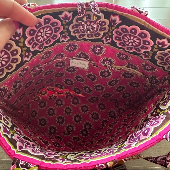 Vera Bradley Very Berry Paisley "Retired" Tote Travel Vacation Casual - Picture 6 of 7